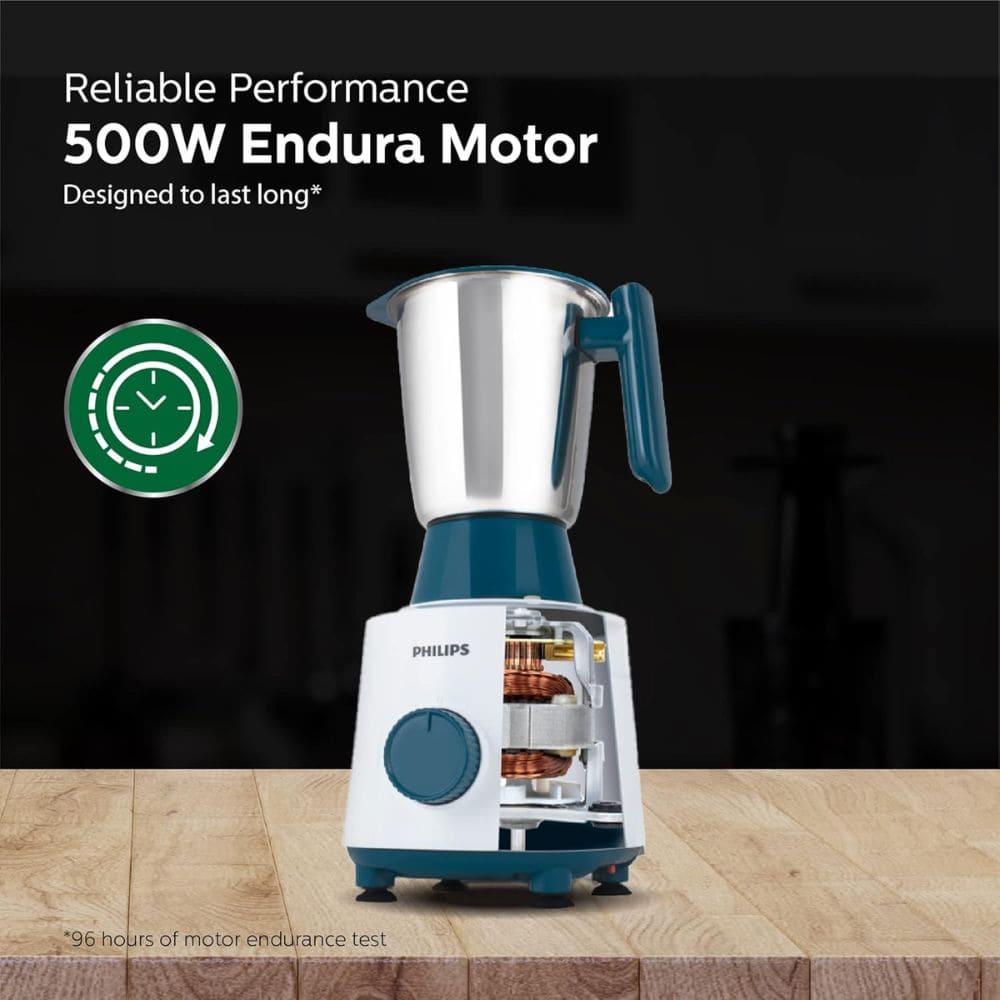 Philips 500 Watts Mixer Grinder with Jars (HL7536/00)