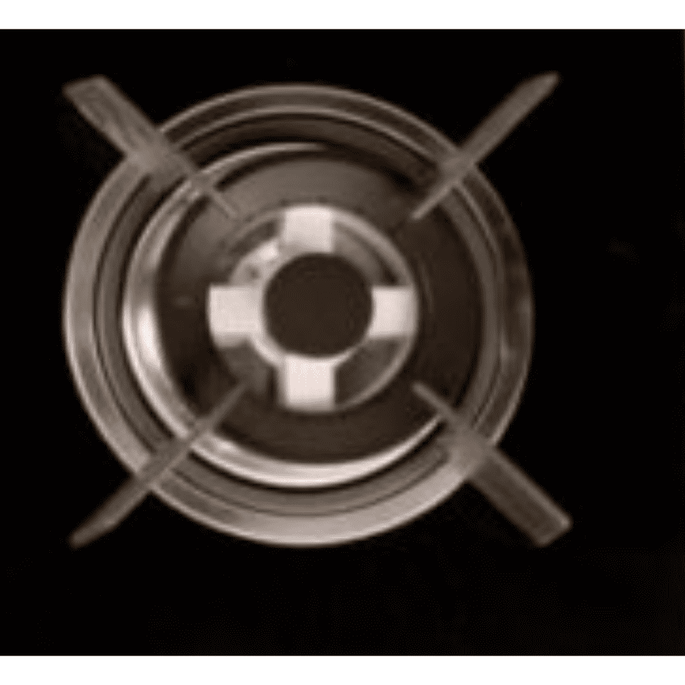 Carysil Hob, SALSA 4 78CM, 4 burner 78 cm Auto Ignition Glass Top Rhombus Design Brass Burners 1 Medium +2 Small+1 High