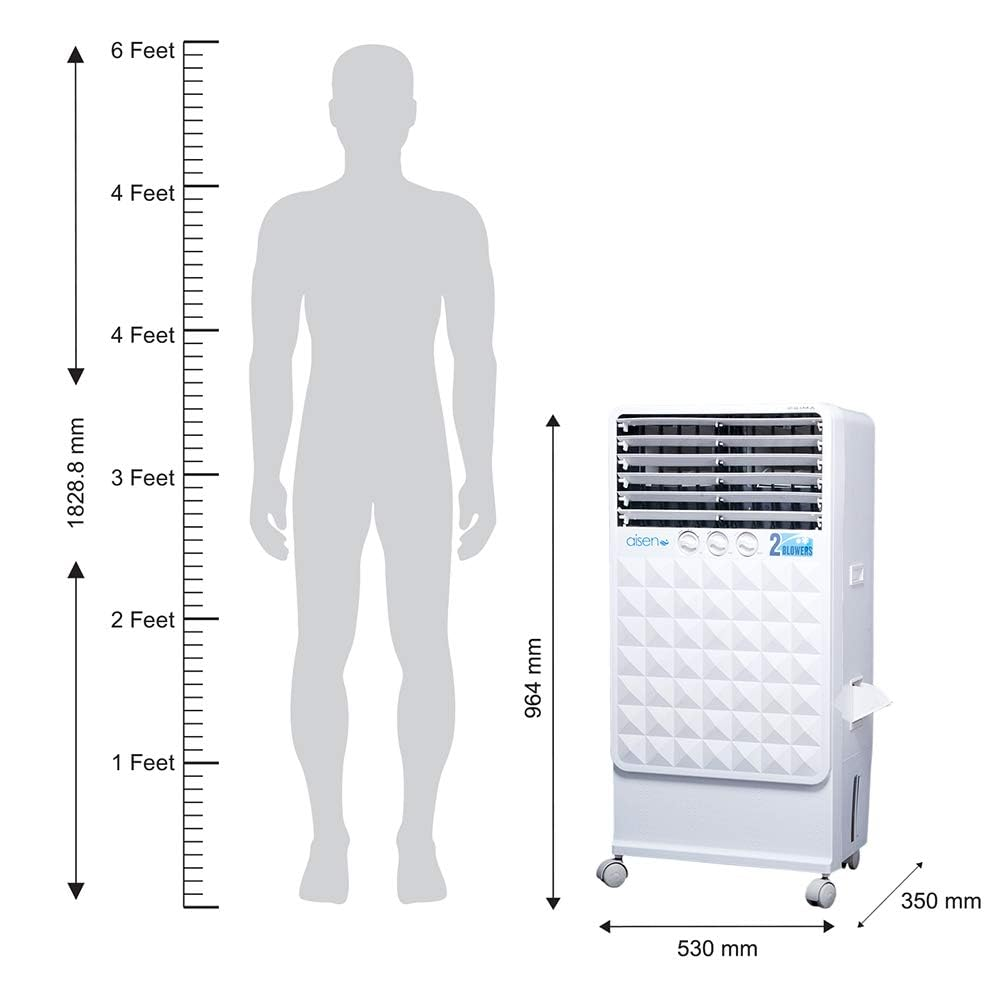 Aisen 35 Ltrs Personal Desert Air Cooler (A35DMH600Prima)