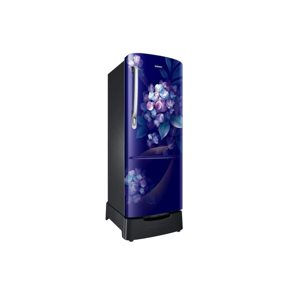 Samsung 223 Ltrs, 3 Star Digital Inverter, Direct Cool Single Door Refrigerator (RR24H2823HS/NL, Hydrangea Blue)