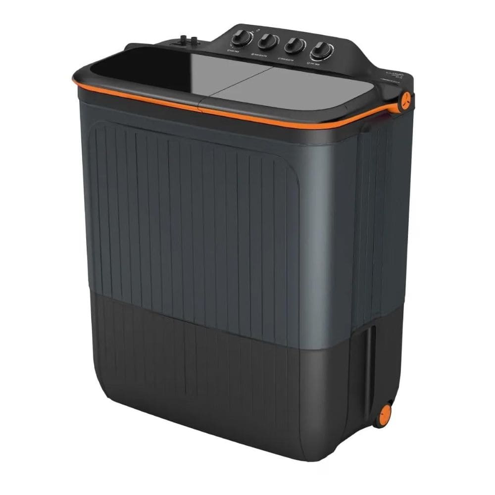 Lloyd 8 Kg 5 Star Semi-Automatic Top Load Washing Machine (GLWS805EXAVG,Grey)