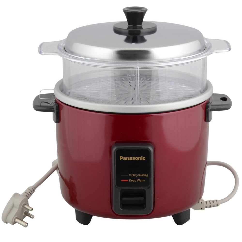 Panasonic SR-WA18H(SS), 1.8 Ltrs 660 Watts Electric Automatic Rice Cooker ( Burgundy)