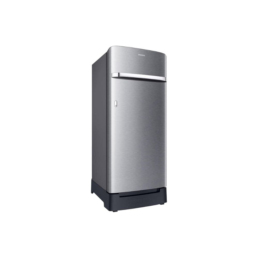 Samsung 215 Ltrs, 4 Star Digital Inverter, Direct Cool Single Door Refrigerator (RR23H2H34S8, Silver, Elegant Inox)