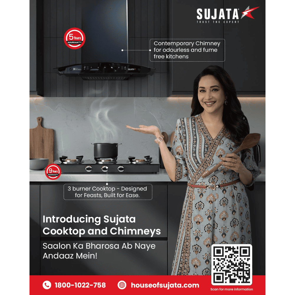 Sujata Cooktop Robusto AI, 3 Burner Auto Ignition Stainless Steel Gas Stove (Silver)