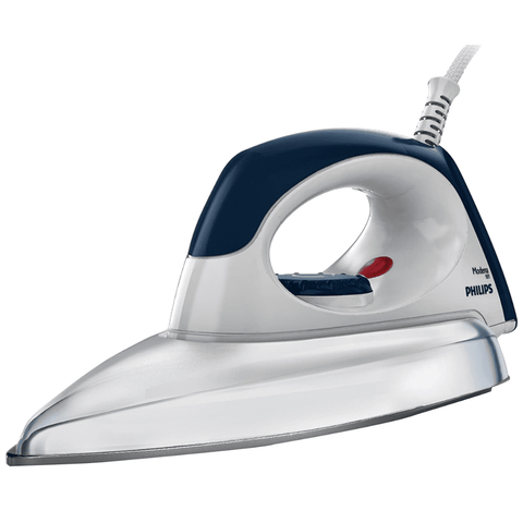 Philips GC101/02,  750 Watt Hv Coated Dry Iron (Silver & Blue)