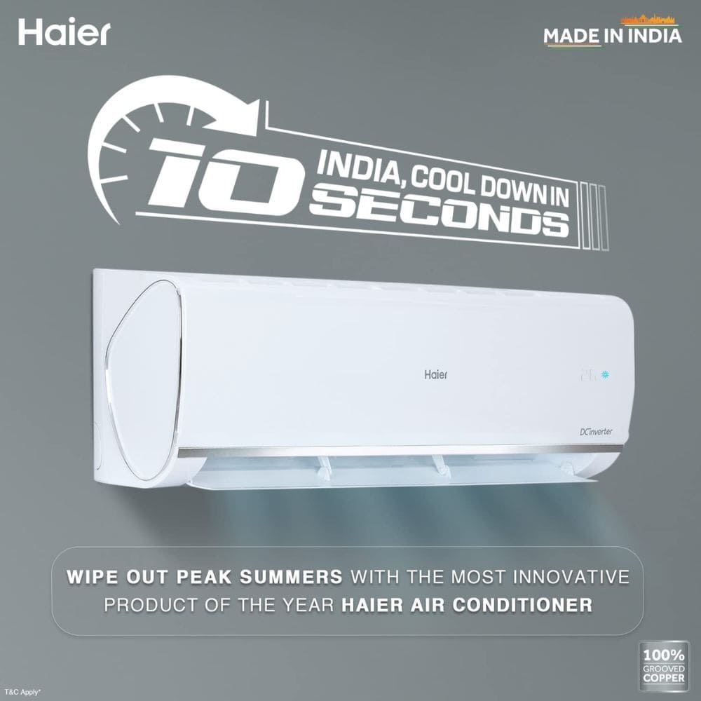 Haier 1.5 ton 3 Star Triple Inverter Split Air Conditioner (HS50C-TQS3BN-INV)