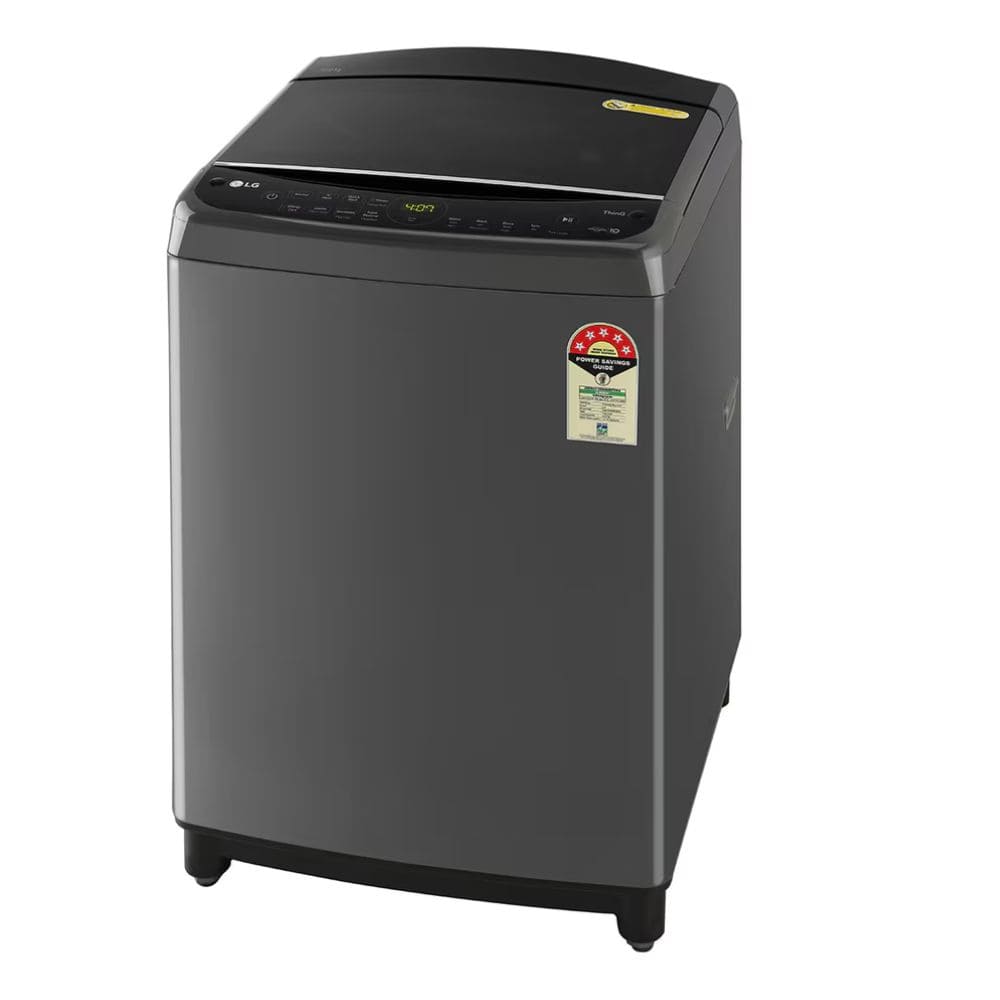 LG 10 Kg 5 Star Fully-Automatic Top Load Washing machine (THD10SWM, Black)