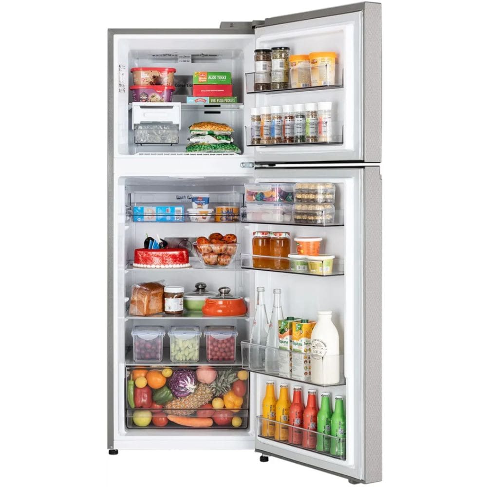 LG 322 Ltrs, 2 Star Frost Free Convertible Double Door Refrigerator (GLT3226SNUS, Shiny Steel)