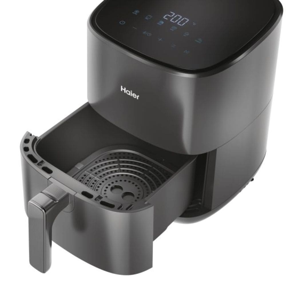 Haier 1500 Watts, 5 Ltrs Electric Air Fryer with 3D Hot Air Circulation(HAF-D502B, Black)