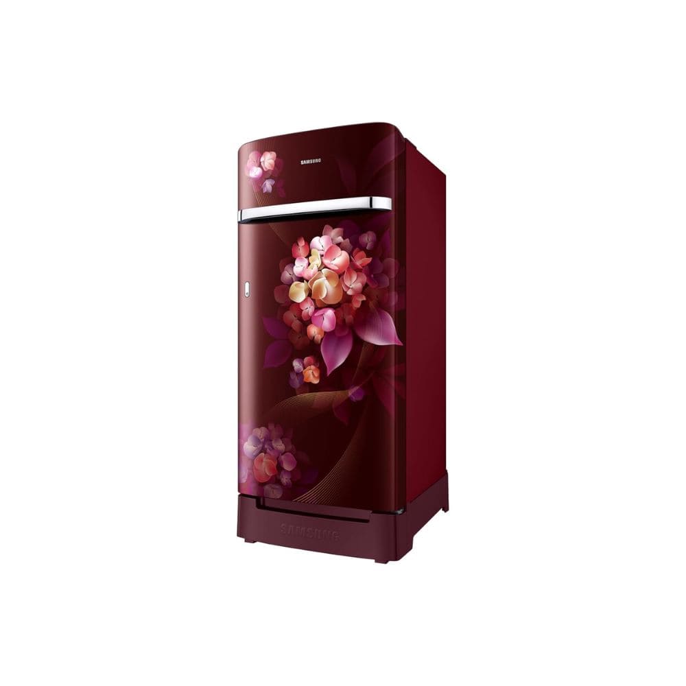 Samsung 189 Ltrs, 5 Star Digital Inverter, Direct Cool Single Door Refrigerator (RR21H2H25HT, Red, Hydrangea Plum)