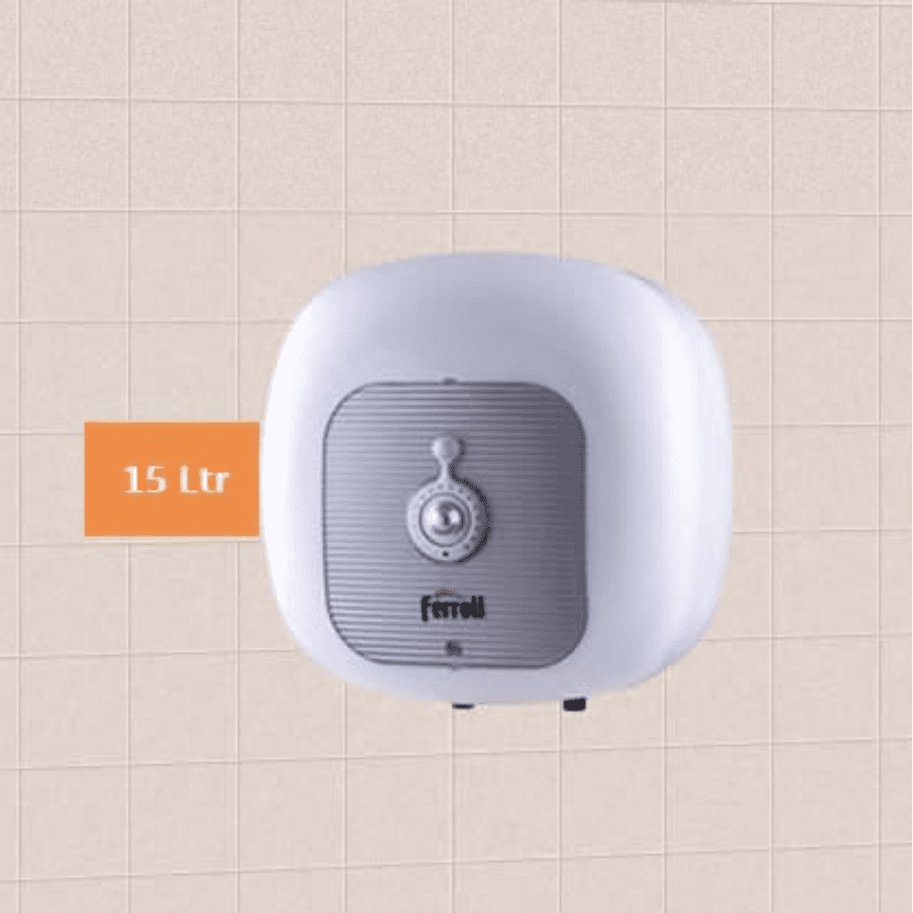 Ferroli 15 Ltrs Vertical Storage Water Heater Geyser (Cubo, White)