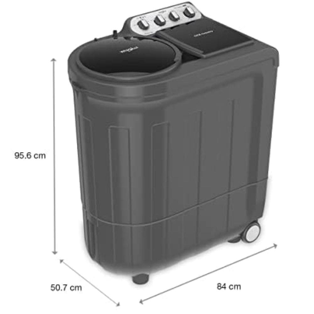Whirlpool 8.5 Kg 5 Star Semi-Automatic Top Load Washing machine (ACE 8.5 TRB DRY XTRAA DZL 10Y, Grey)