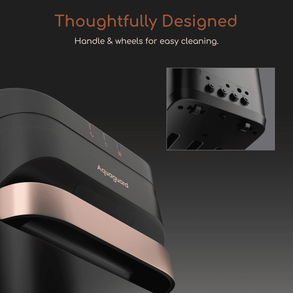 Eureka Forbes 7 Ltrs DESIGNO UTC RO+UV +TDS Wall Mountable Water purifier, Black