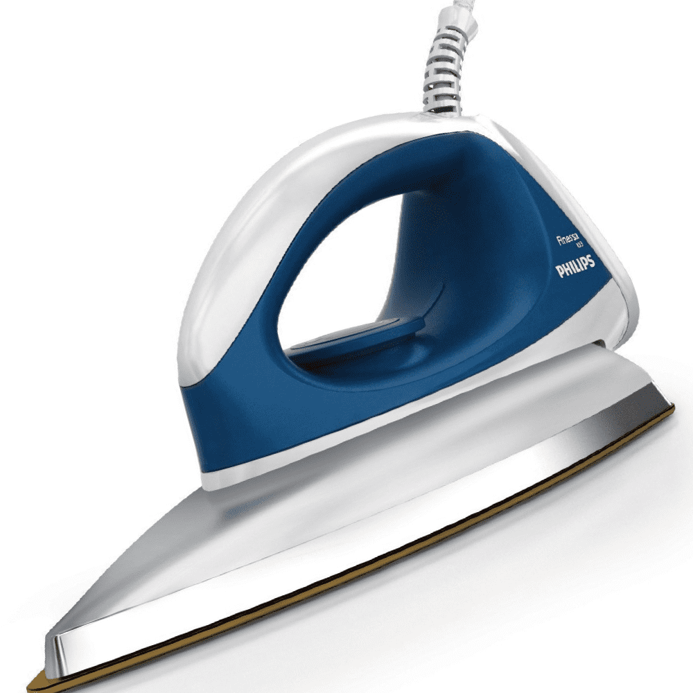 Philips GC103/02,  1000 Watts,  Stainless Steel Dry Iron (White & Blue)