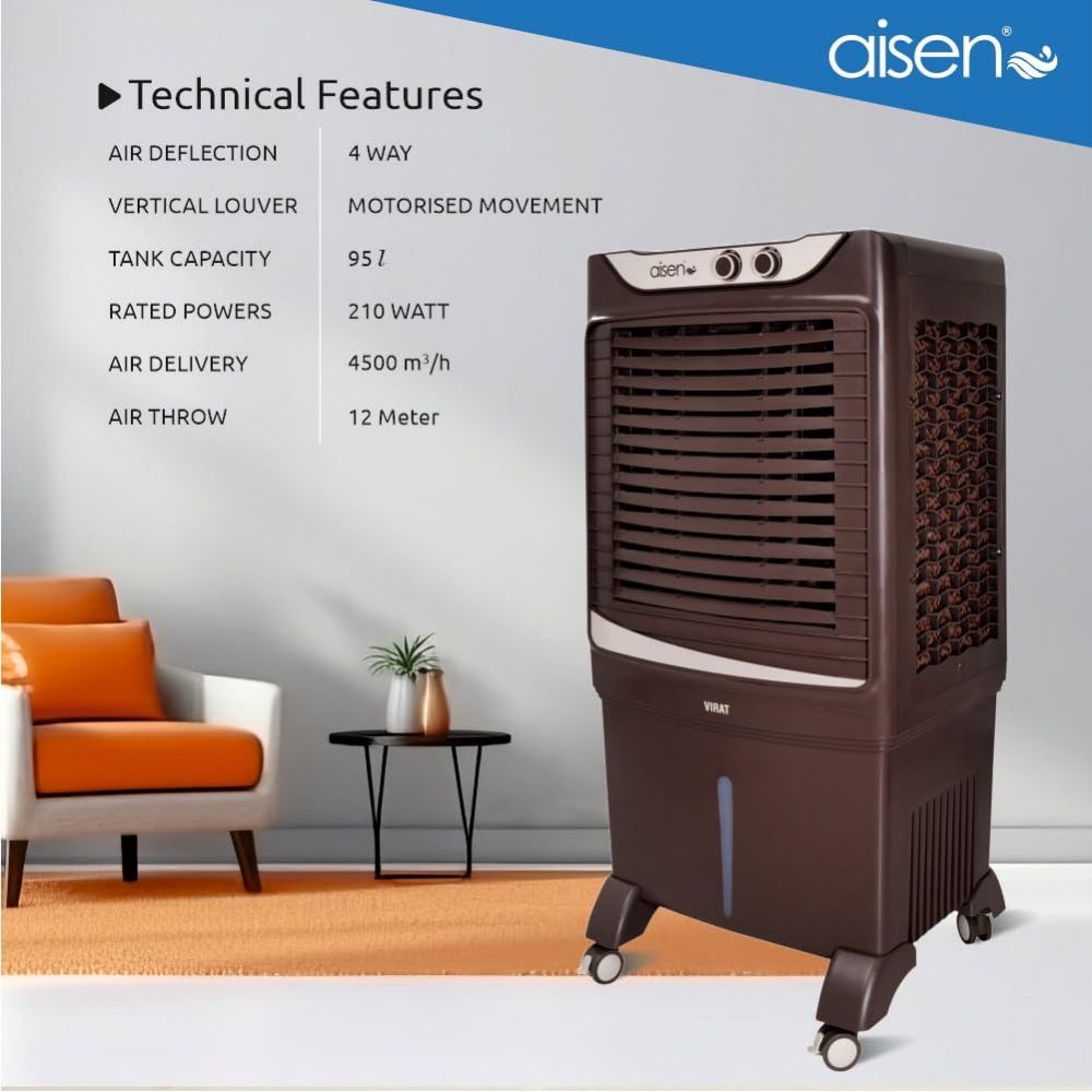 Aisen 90 Ltrs Virat Desert Air Cooler (A95DMHV18)