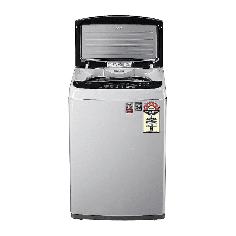 LG 7 Kg 5 Star Fully-Automatic Top Load Washing machine (T70SPSF1ZA, Silver)