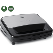 Philips HD2289/00, 700 Watts Grilled Sandwich Maker, Non-stick plates  (Black Metallic Finish)