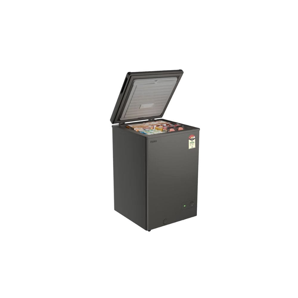 Haier HFC-150SET4, 150 Ltrs 4 Star Single Door Hard Top Convertible Deep Freezer, Titanium Grey