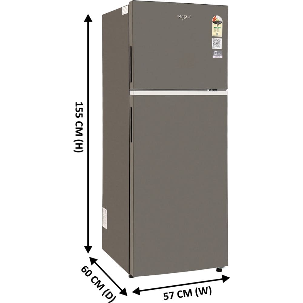 Whirlpool 235 Litres 2 Star Double Door Frost Free Refrigerator With Microblock Technology (NEO SP278 PRM, Imperial