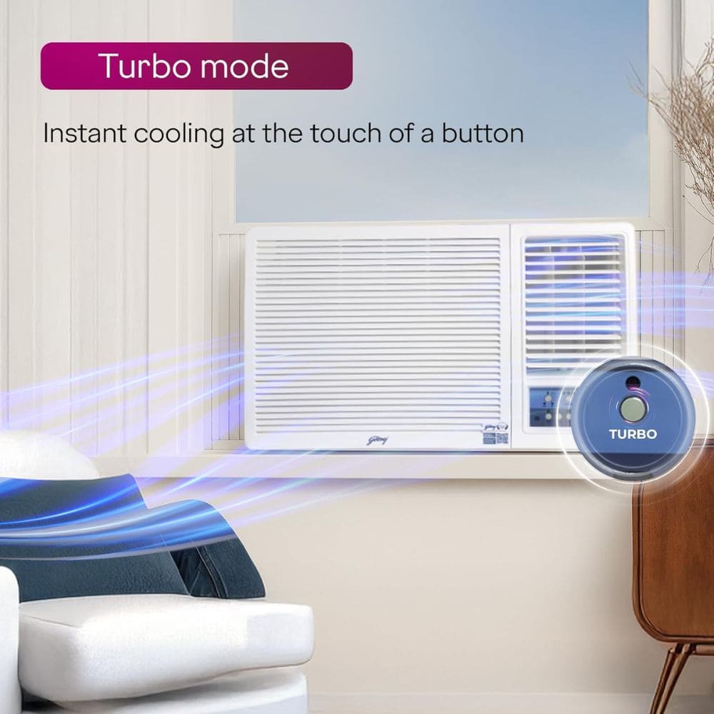 Godrej 1.5 ton 3 Star inverter Window Air Conditioner (WIC 18W3TG)