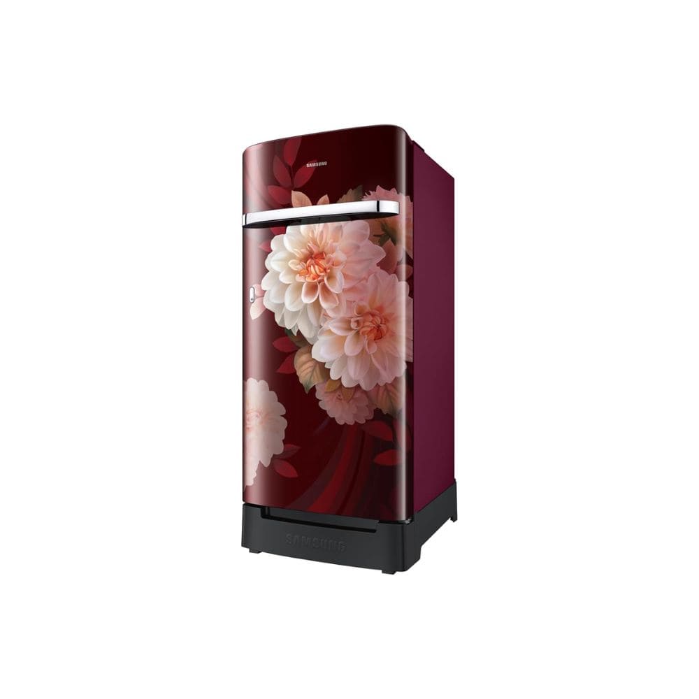 Samsung 189 Ltrs, 5 Star Digital Inverter, Direct Cool Single Door Refrigerator (RR21H2H25BR, Begonia Red)