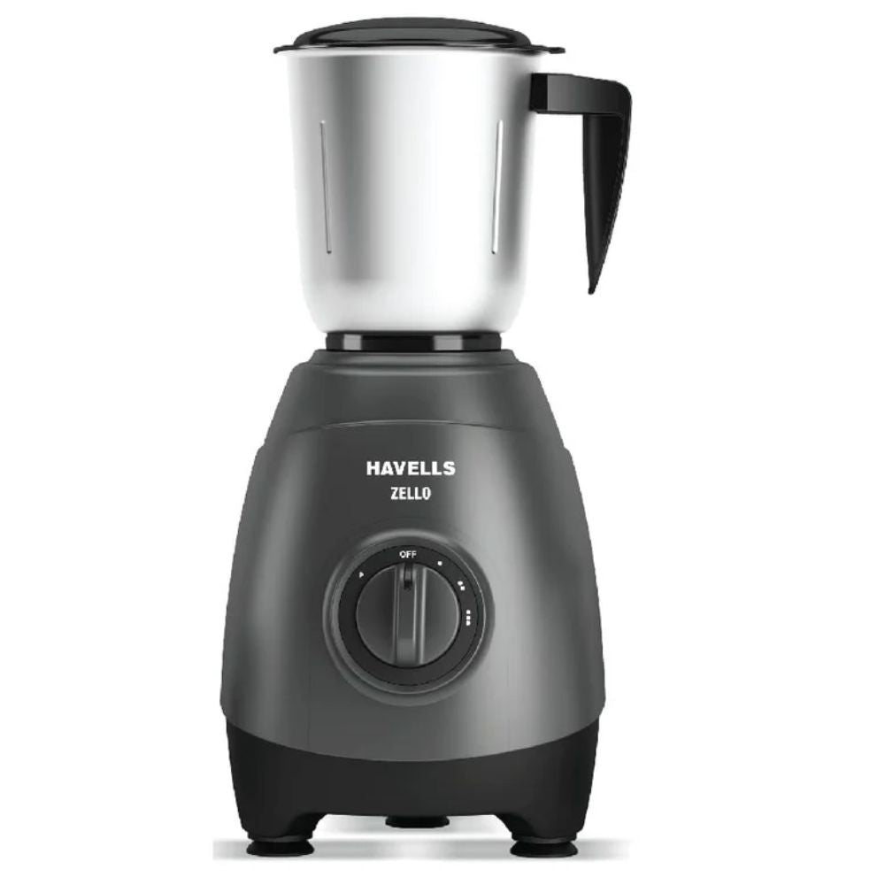 Havells MG ZELLO, 750 Watt 3 Jars Mixer Grinder (Black)
