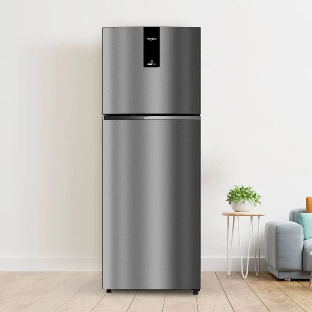Whirlpool 308 Ltrs, 2 Star Frost Free Double Door Refrigerator (INV ELT DF355, Alpha Steel)