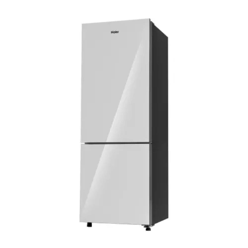 Haier 237 Ltrs, 2 Star Frost Free Double Door Bottom Mount Refrigerator (HRB 2872EMGA P, Mirror Glass)