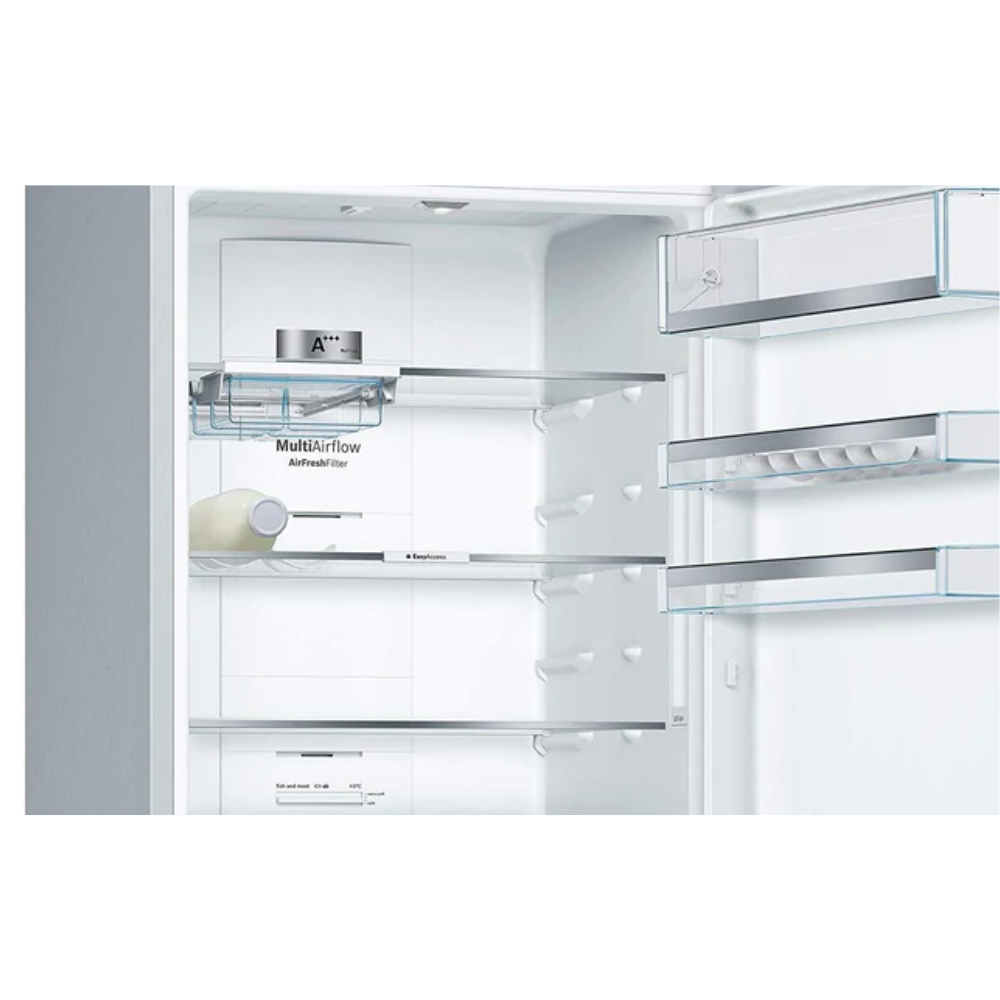 Bosch 559 Ltrs Inverter Frost Free Double Door Refrigerator (KGN56LB41I, Black)