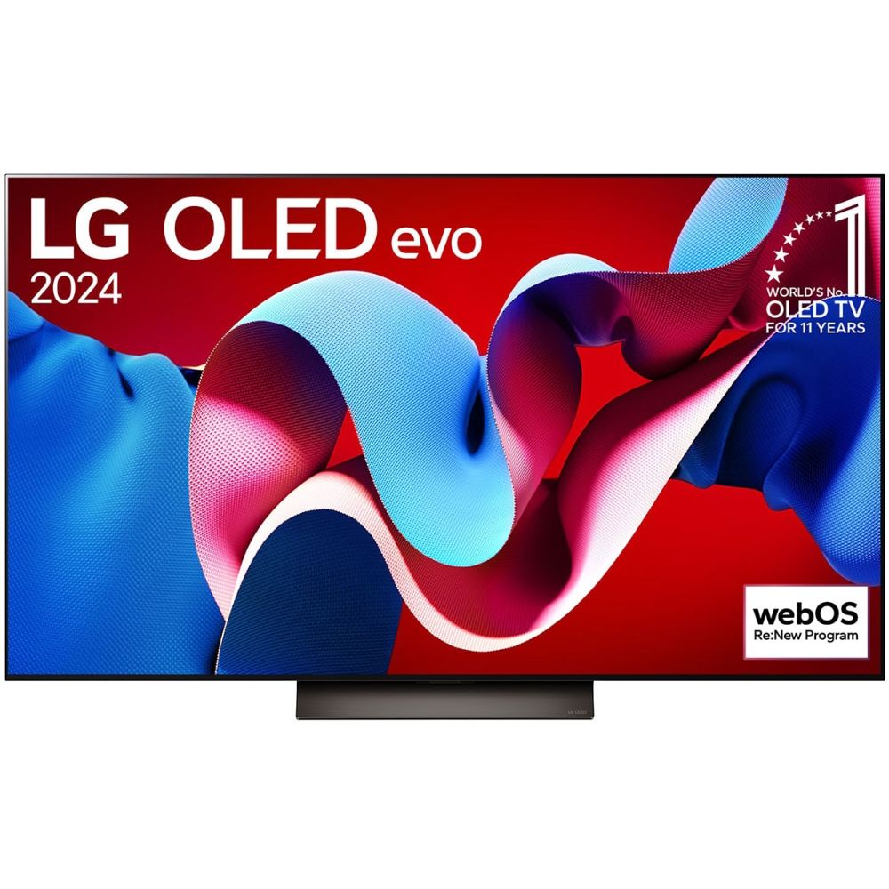 LG OLED65C46LA, 65 Inches, 4K Ultra HD Smart Evo OLED TV, Black