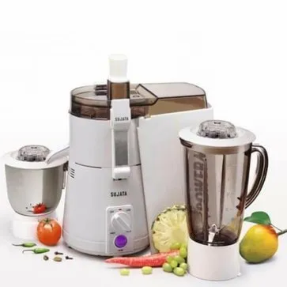 Sujata 500 Watts 2 Jars Juicer Mixer Grinder (JMG POWER MATIC+,White)