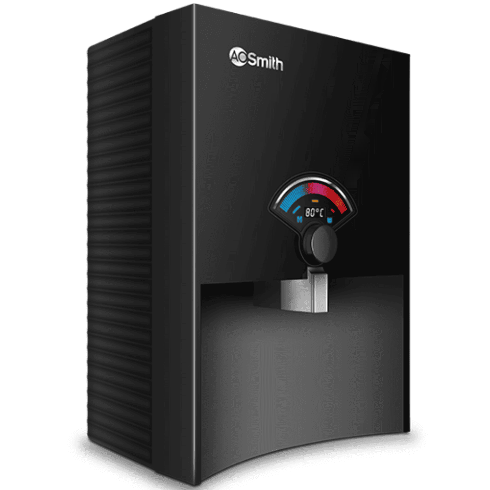 AO Smith P8 PROPLANET, 6.5 Ltrs Storage , RO + Silver Wall Maountable Water Purifier, Black