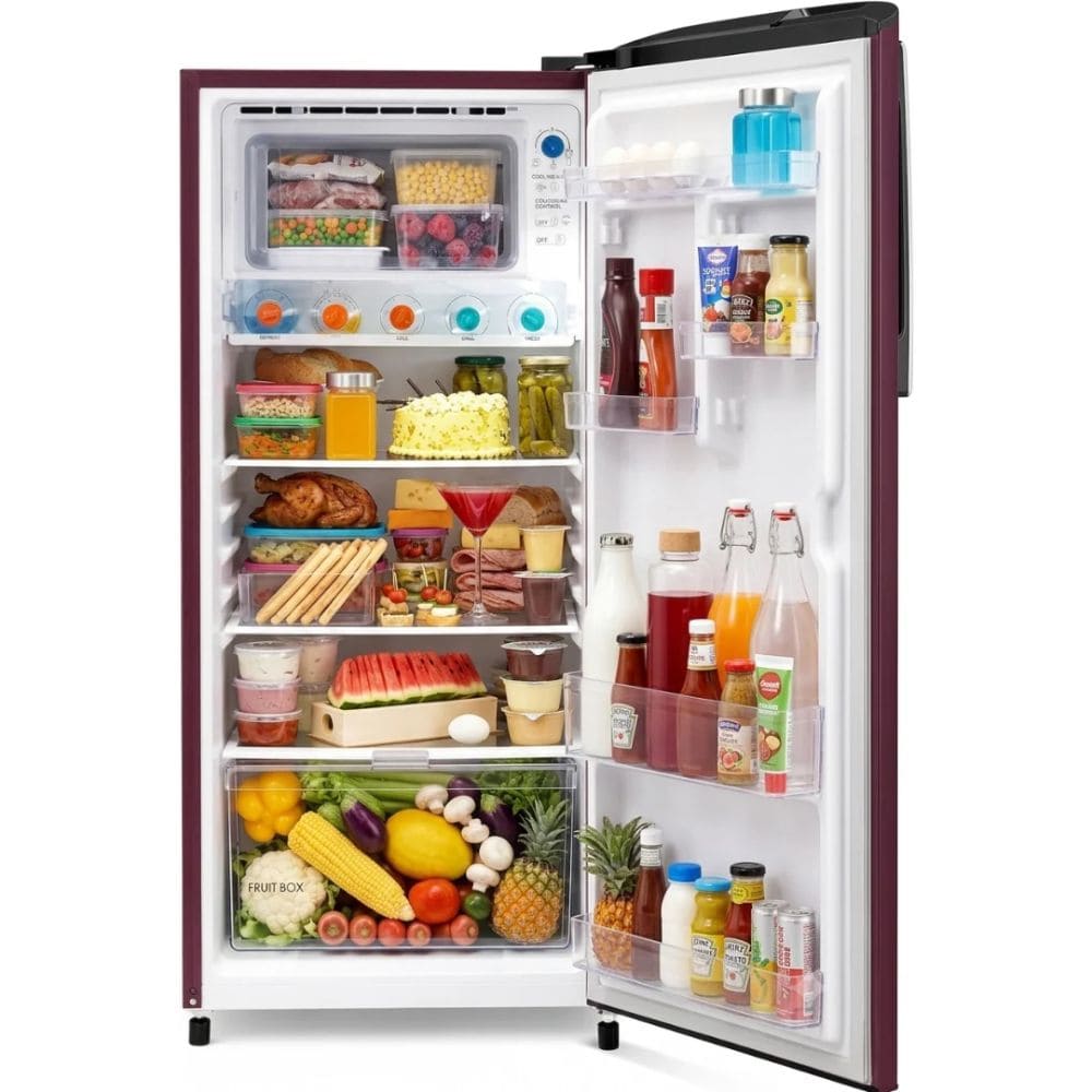 Voltas Beko 175 Ltrs, 2 Star Direct Cool Single Door Refrigerator (RDC208C1, Bonita Wine)
