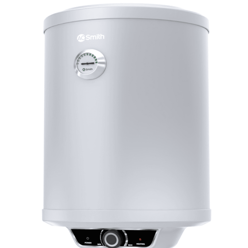 AO Smith 15 Ltrs Vertical Storage Wall Mounting Heater Geyser (ELEGANCE15 Prime, White)