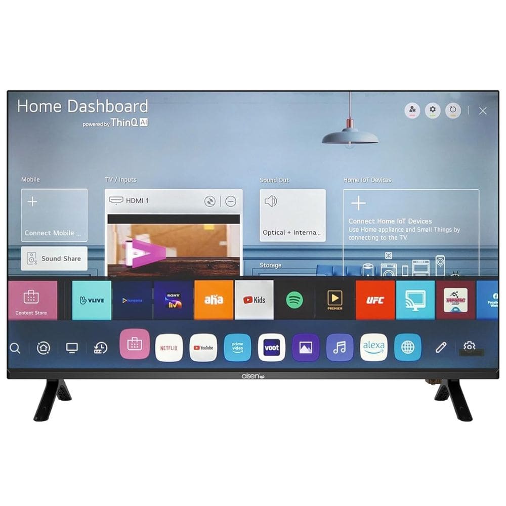 Aisen A65UDS982, 65 Inches 4K Ultra HD WebOS Smart LED TV Black