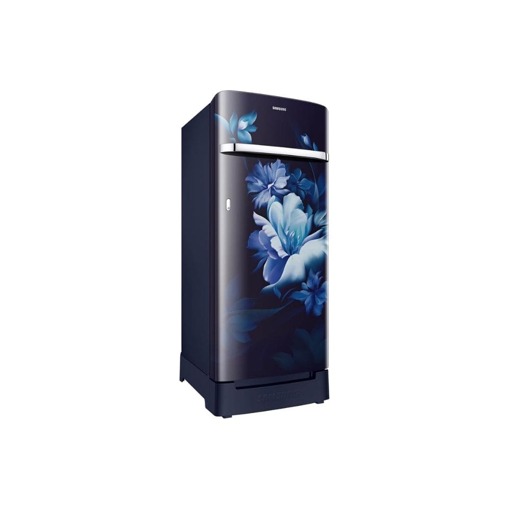 Samsung 215 Ltrs, 5 Star Digital Inverter, Direct Cool Single Door Refrigerator (RR23H2H35UZ/HLMidnight Blossom Blue)