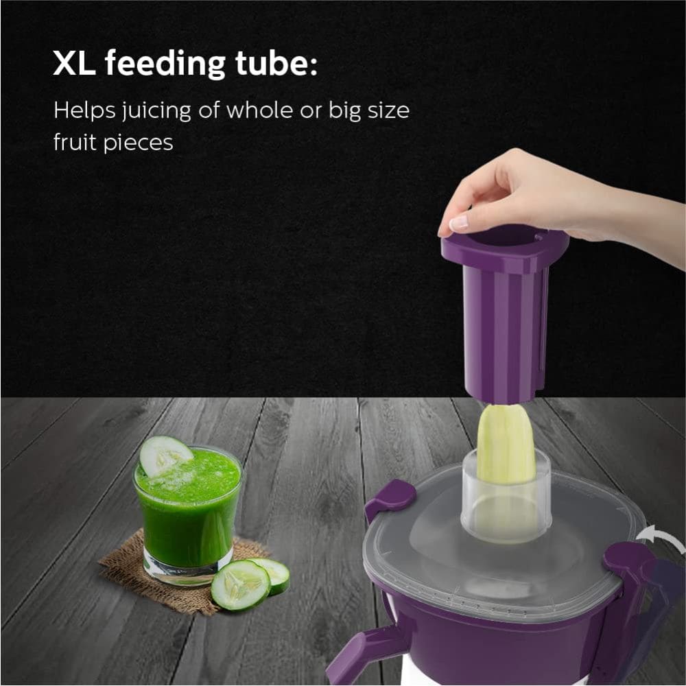 Philips 500 Watts Mixer Grinder with Jars (HL7567/00, Purple)