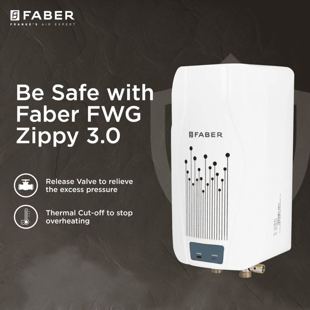 Lexus Faber Geyser 25 Ltr Faber FWG Zippy Ltrs Instant Wall Mounting Water Heater