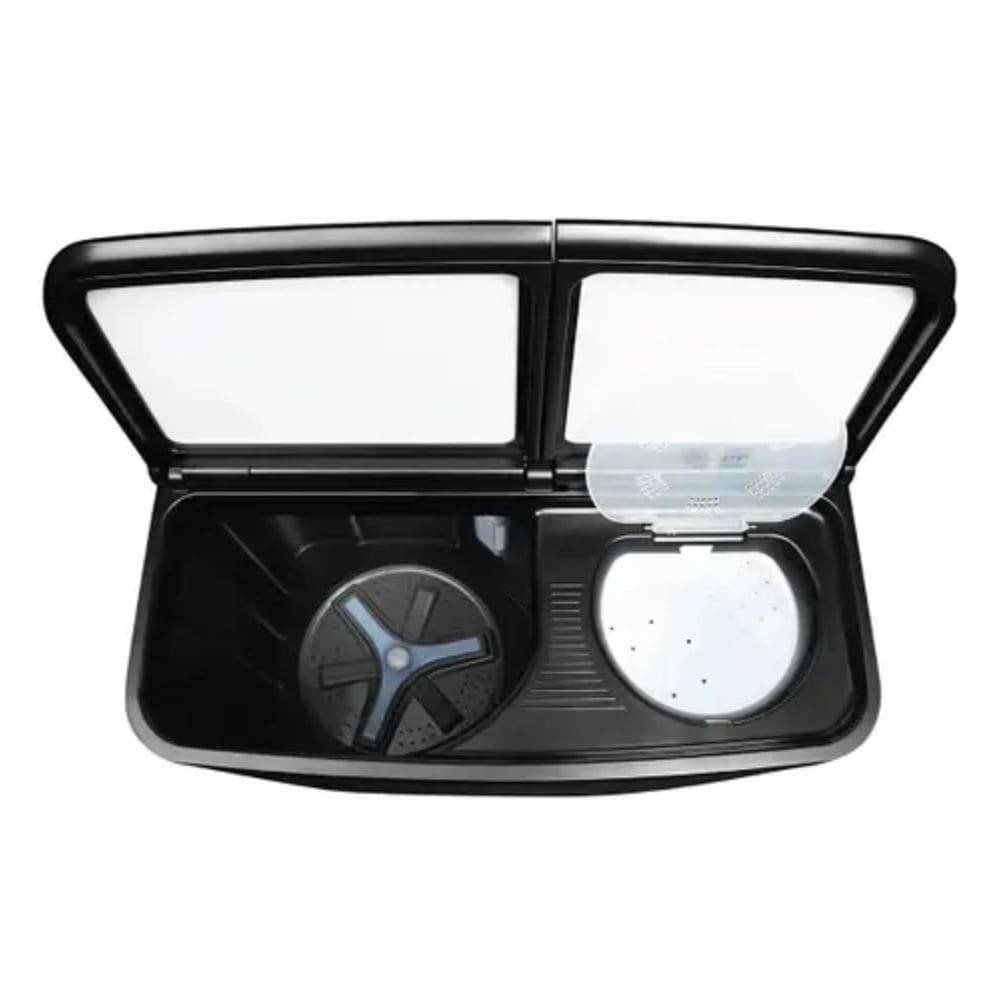 Haier 11 Kg 5 Star Semi-Automatic Top Load Washing Machine (HTW110-178FLN,Black)