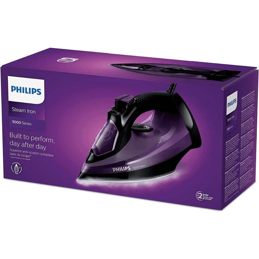 Philips DST5030/80, 2400 Watt, Steam Iron (Dark Purple)