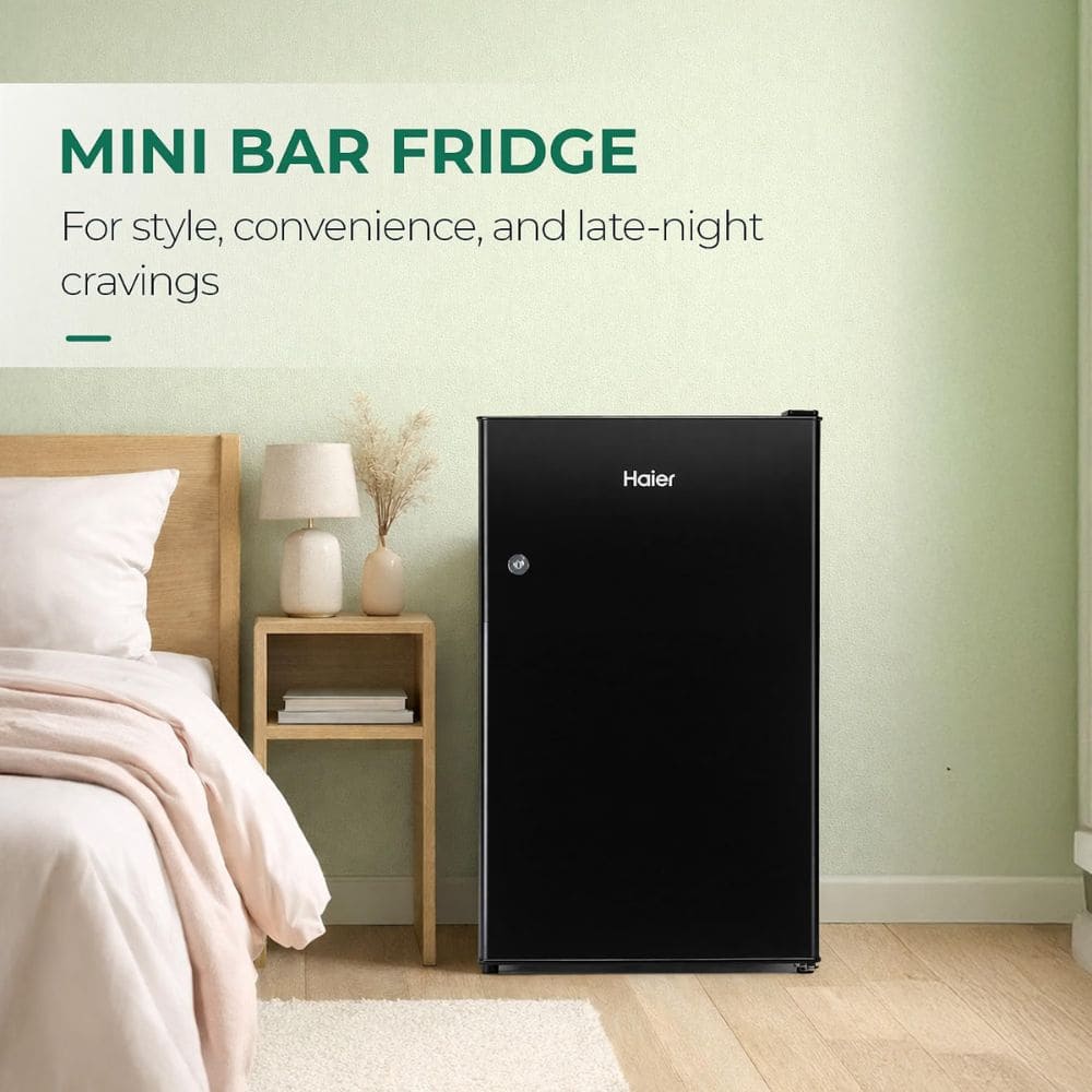 Haier 185 Ltrs, 1 Star Direct Cool Single Door Refrigerator (HRD 2061SCPA N,Coral Charm Glass)