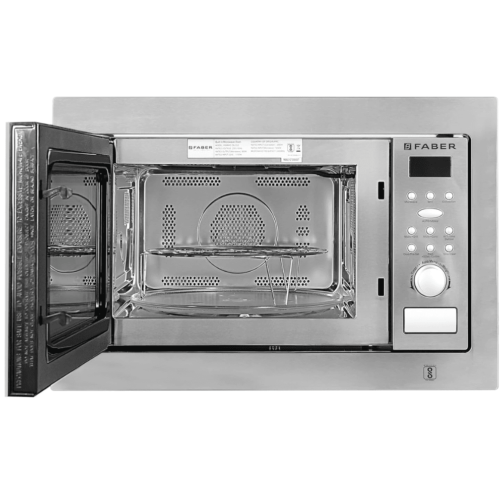 Faber 25 Ltrs Stainless Steel Convection Microwave Oven (FBIMWO 25 LCGS/FG,Silver)