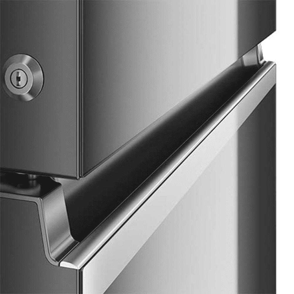 Haier 325 Ltrs 3 Star Inverter Frost Free Double Door Refrigerator (HRB-3753BBS-P, Brushline Silver)