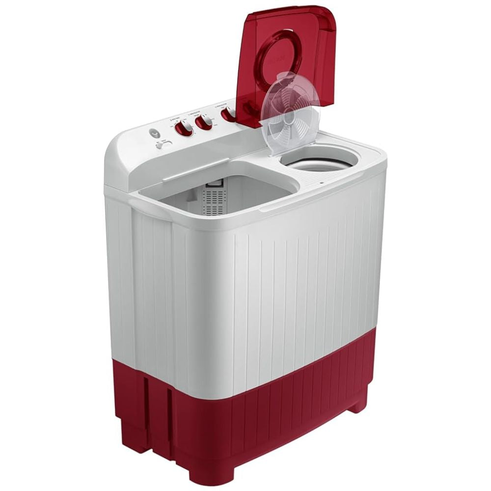 Samsung 8 Kg 5 Star Semi Automatic Top Load Washing Machine (WT80C4000RR, Red & White)