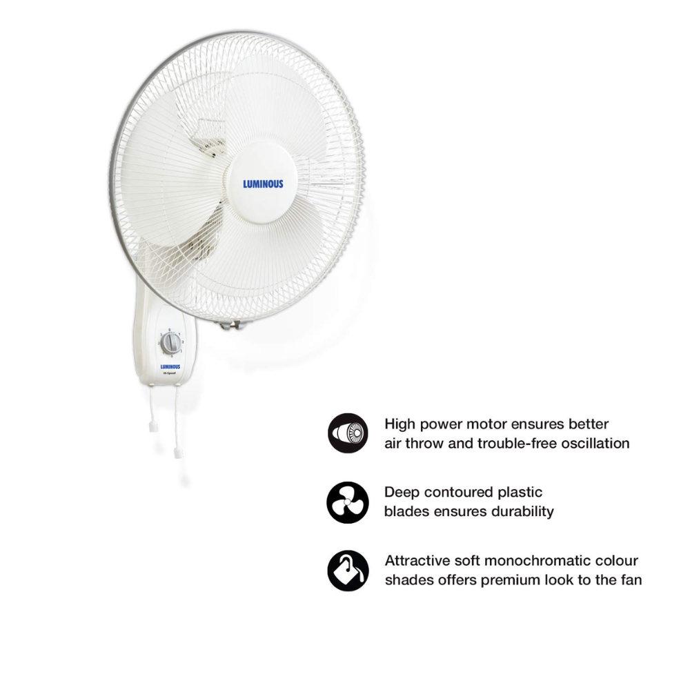 Luminous 300mm 3 Blade High Speed Wall Fan (Mojo)