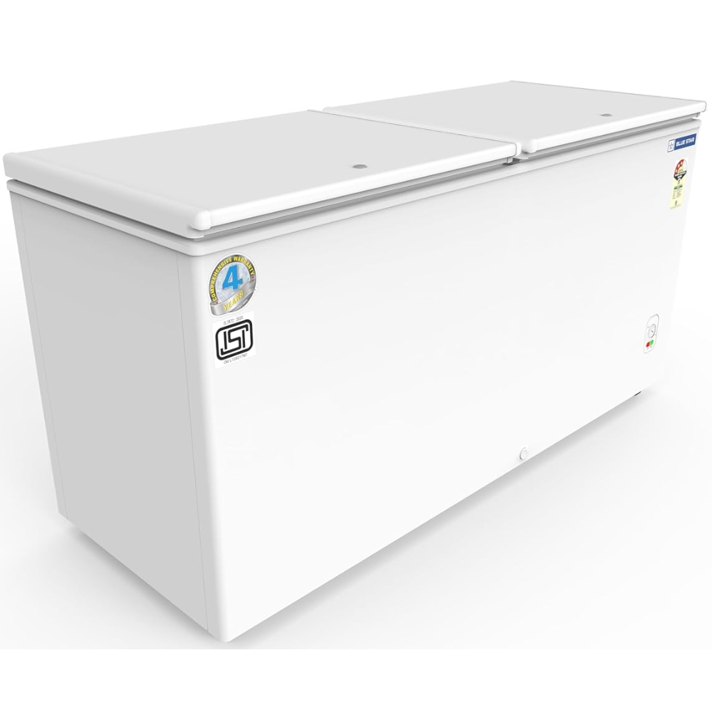 Blue Star CF3-500MPW, 484 Ltrs Double Door Convertible Deep Freezer, White