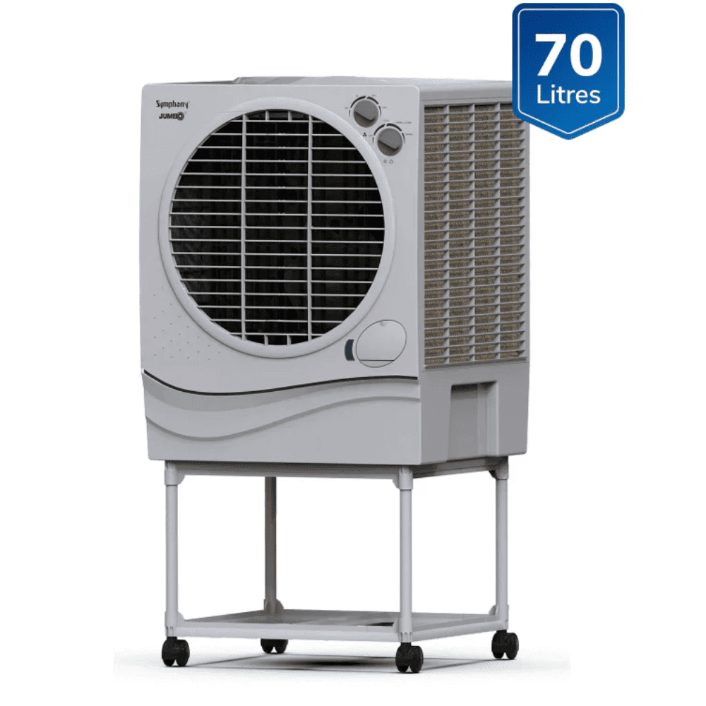 Symphony 70 Ltrs Desert Air Cooler with Trolley (JUMBO70L)
