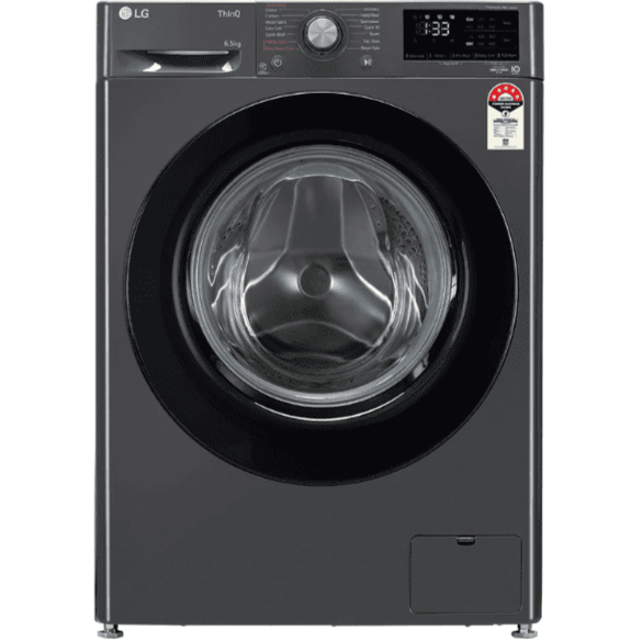 LG 9 Kg 5 Star Inverter Wi-Fi Fully-Automatic Front Load Washing Machine (FHV1409Z4M, Middle Black)