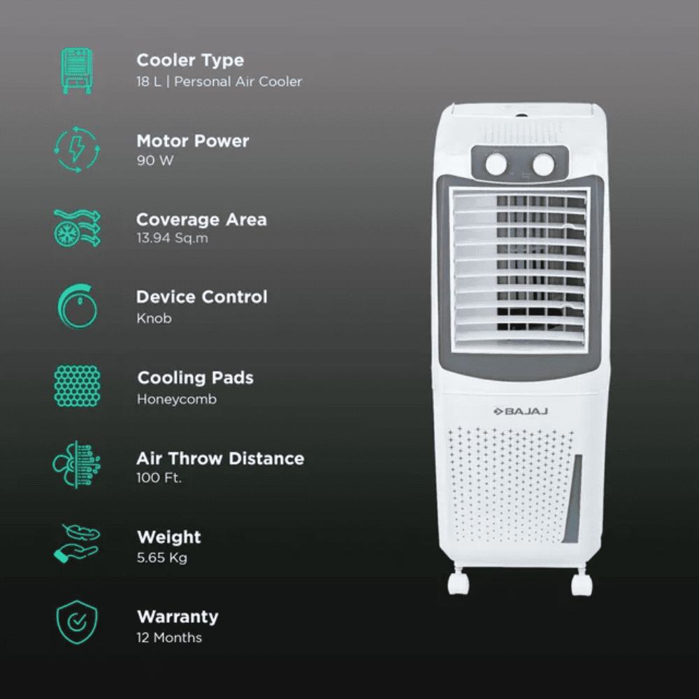 Tower Air Bajaj Cooler Ka Rate Bajaj DMH 87X 87 Litre Desert Air