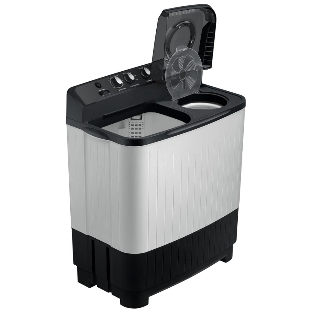Samsung 7.5 Kg 5 Star, Semi Automatic Top Load Washing Machine (WT75C3200GG, Black &White)